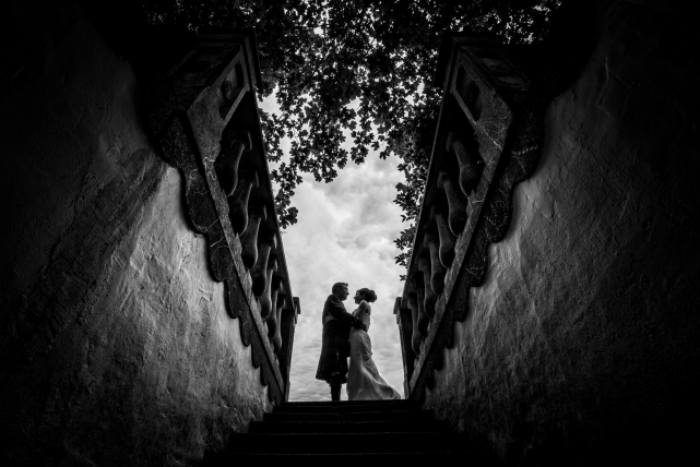 A creative photograph taken at a wedding in Aberdeen by Jonathan Addie, an Aberdeen based wedding photographer
