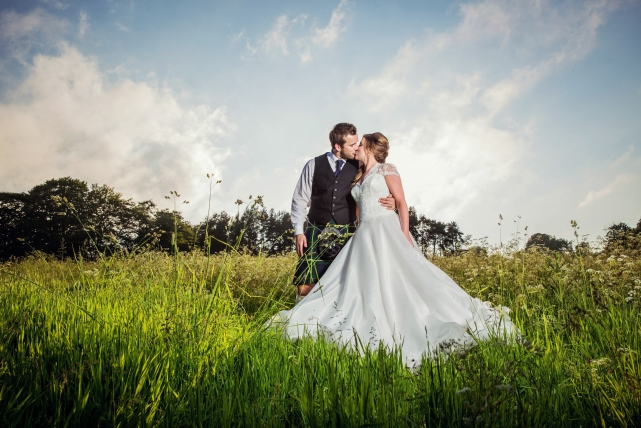 A couple photograph taken at a wedding at Logie by Jonathan Addie, an Aberdeen based wedding photographer