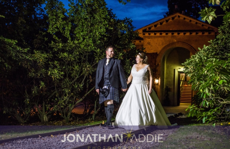 Chris and Pamela's Thainstone House Hotel weeding