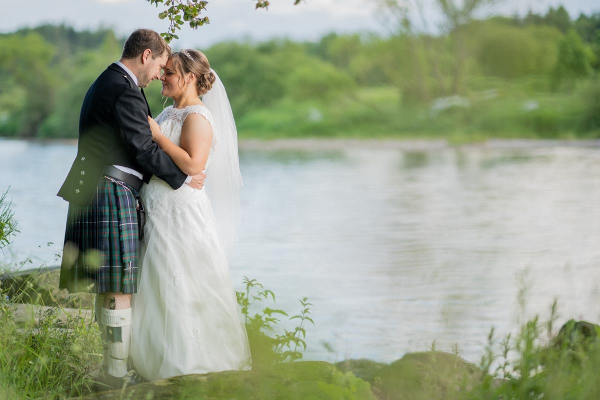 A creative, story telling photo from Craig and Meghan's Maryculter House Hotel wedding by Aberdeen based wedding photographer Jonathan Addie