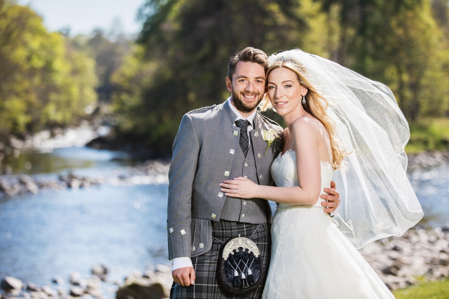 A creative couple photograph taken at a wedding in Aberdeen by Jonathan Addie, an Aberdeen based wedding photographer